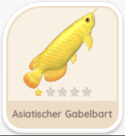 Asiatischer Gabelbart