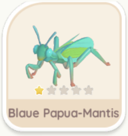 Blaue Papua-Mantis