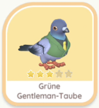 Grüne Gentleman-Taube