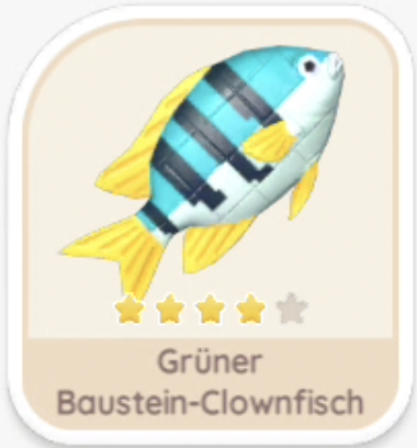 Grüner Baustein-Clownfisch