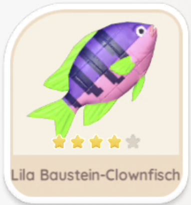 Lila Baustein-Clownfisch
