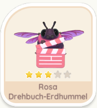 Rosa Drehbuch-Erdhummel