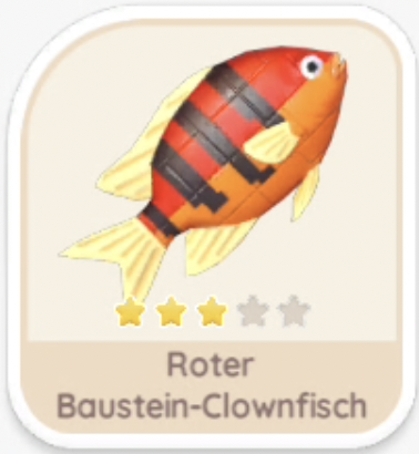 Roter Baustein-Clownfisch