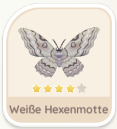 Weiße Hexenmotte